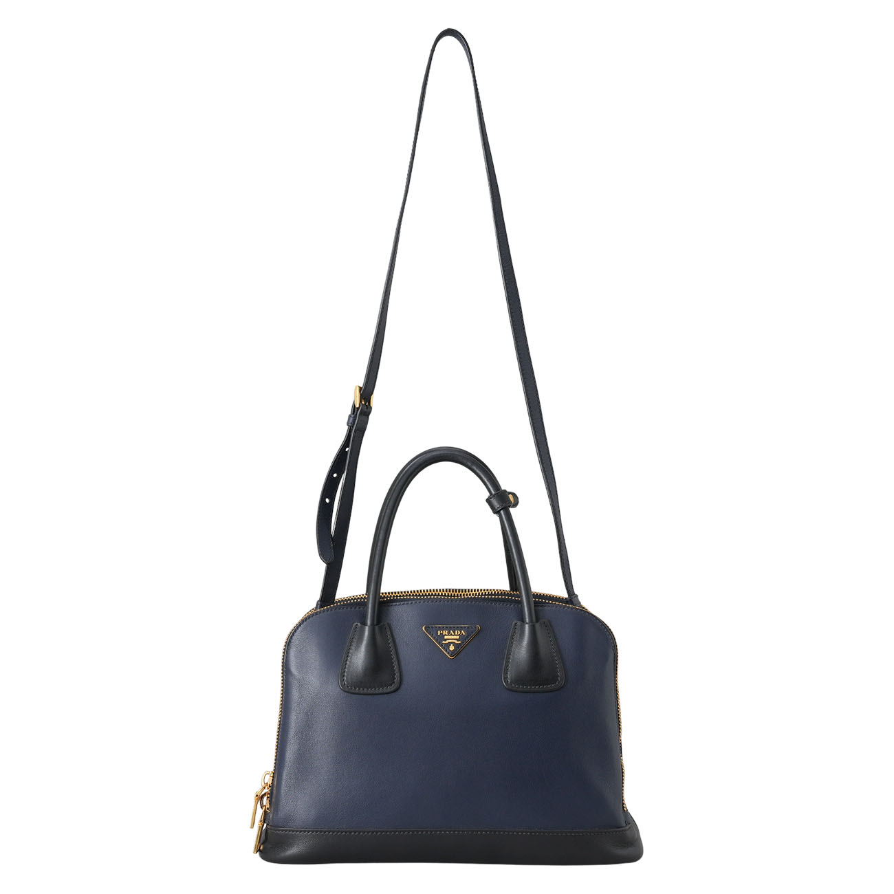 PRADA(USED)프라다 삼각로고 레더 토트 겸 숄더백