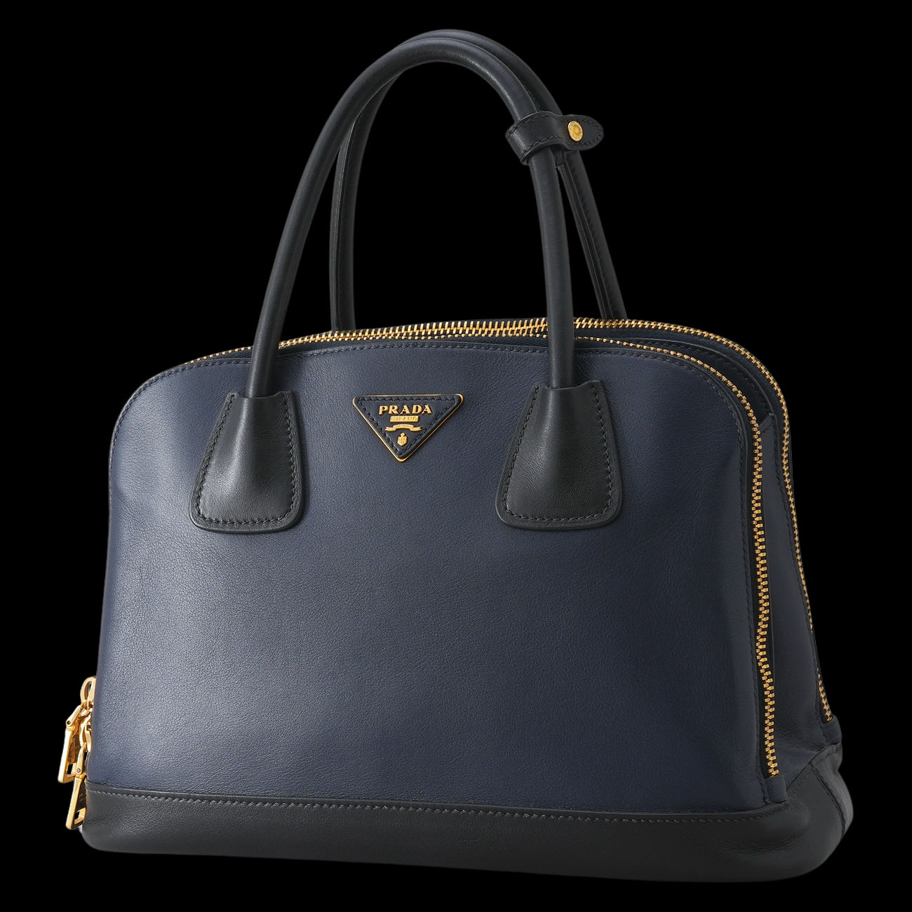 PRADA(USED)프라다 삼각로고 레더 토트 겸 숄더백