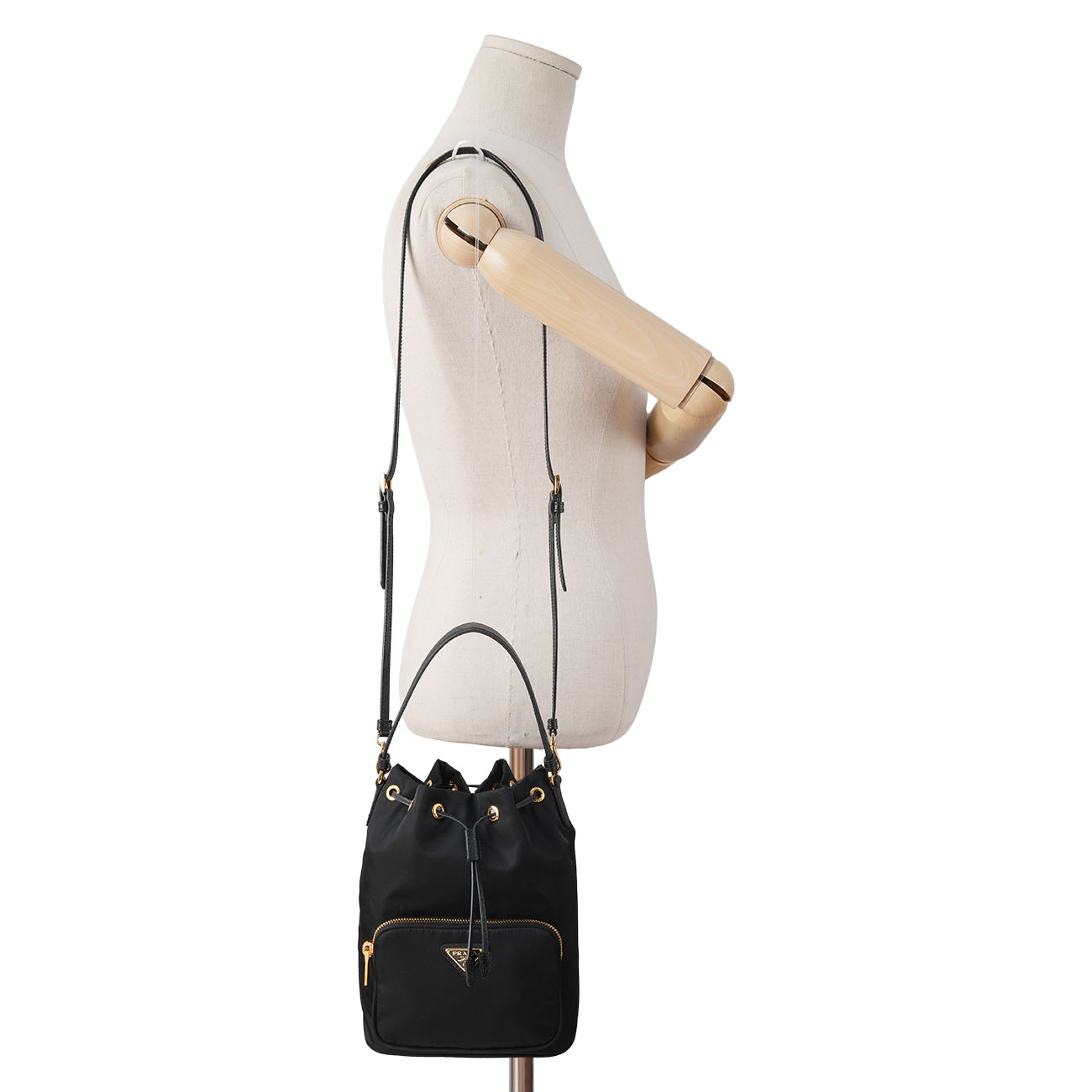PRADA(USED)프라다 1BH038 듀엣 리나일론 버킷백 26Y
