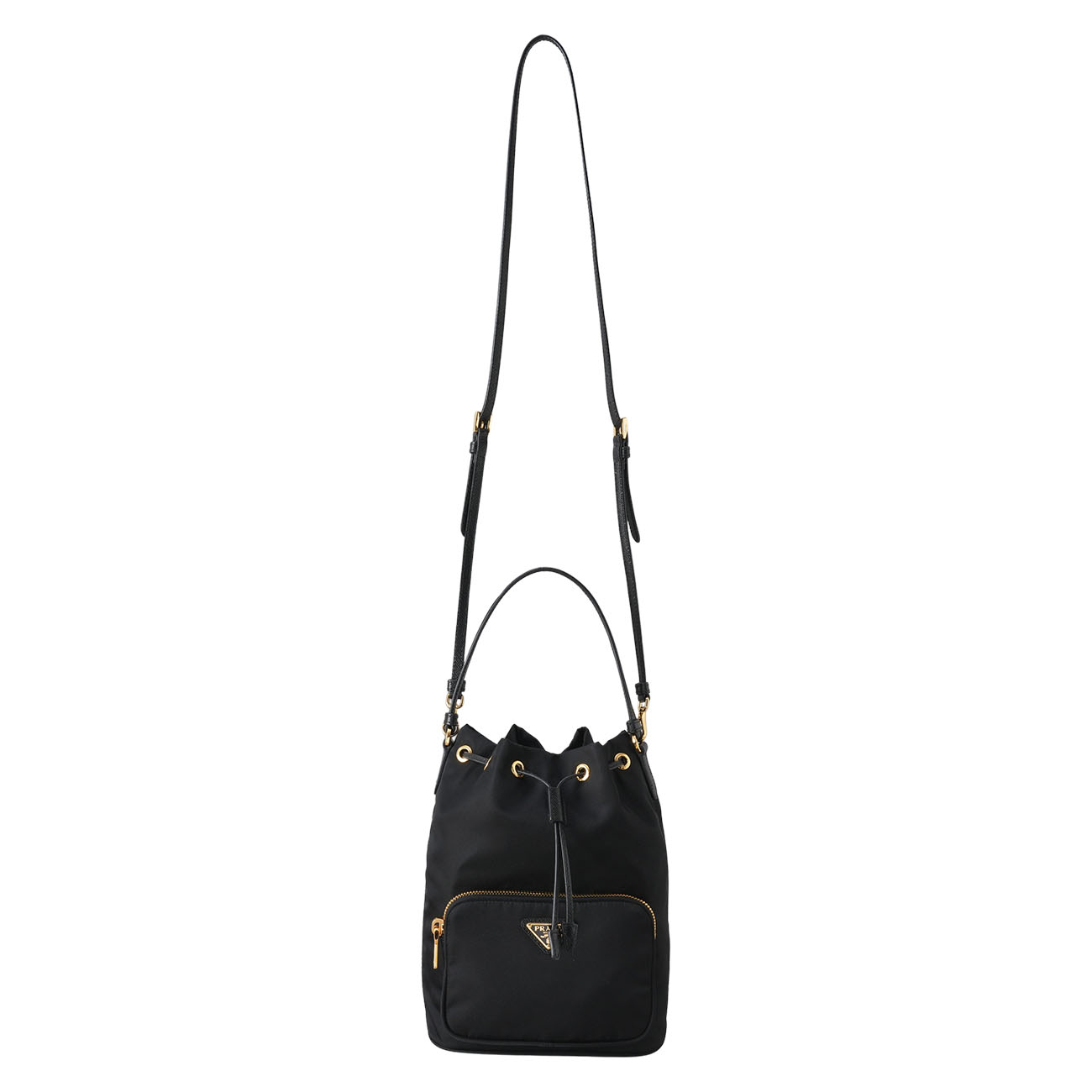 PRADA(USED)프라다 1BH038 듀엣 리나일론 버킷백 26Y