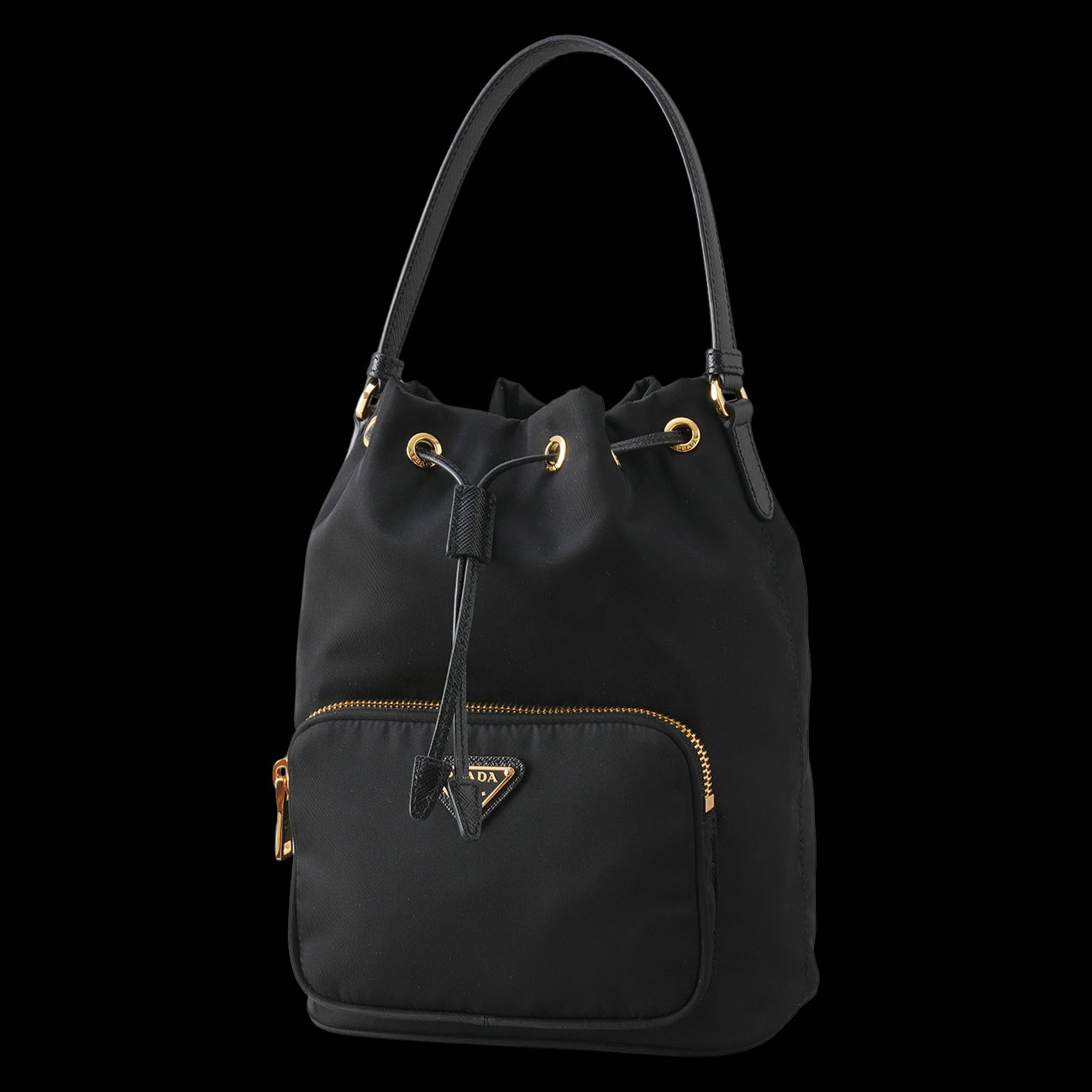 PRADA(USED)프라다 1BH038 듀엣 리나일론 버킷백 26Y