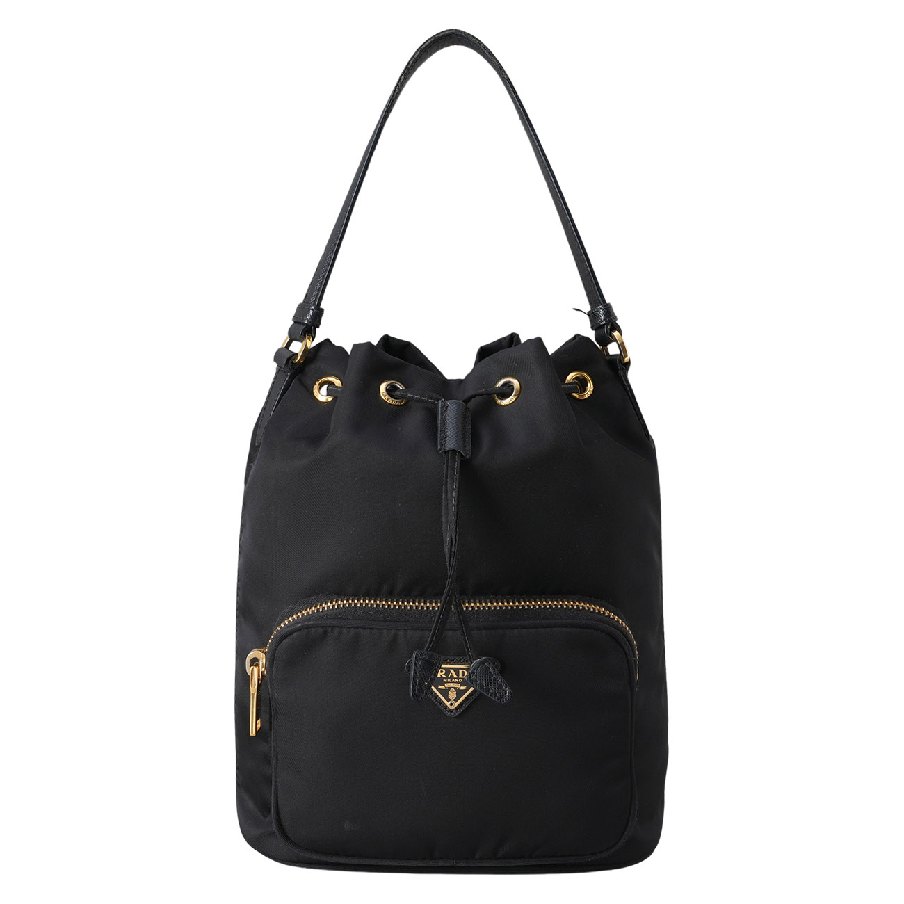 PRADA(USED)프라다 1BH038 리나일론 테수토 버킷백