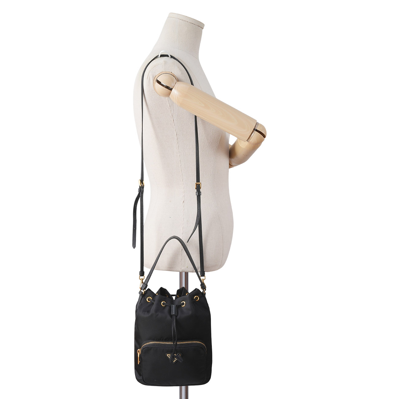 PRADA(USED)프라다 1BH038 리나일론 테수토 버킷백