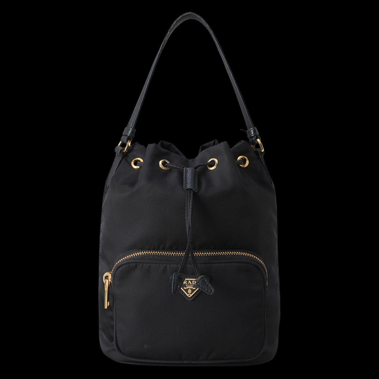 PRADA(USED)프라다 1BH038 리나일론 테수토 버킷백
