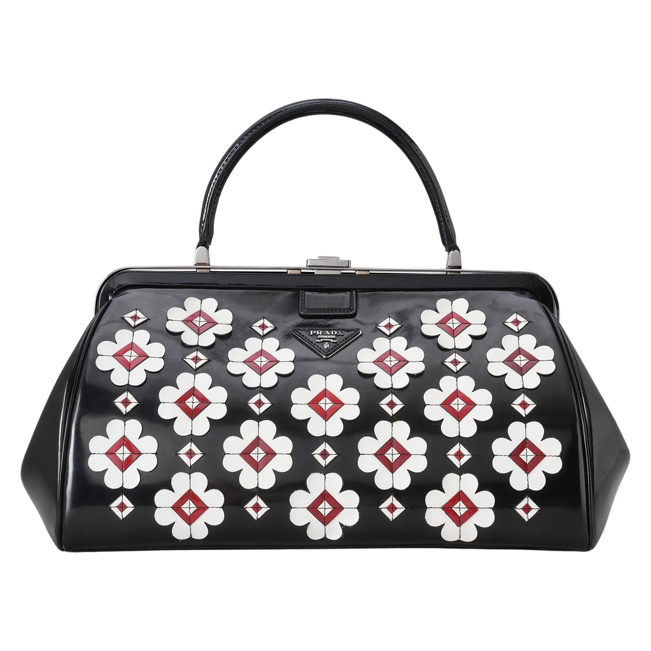 PRADA(USED)프라다 플라워 패턴 토트백