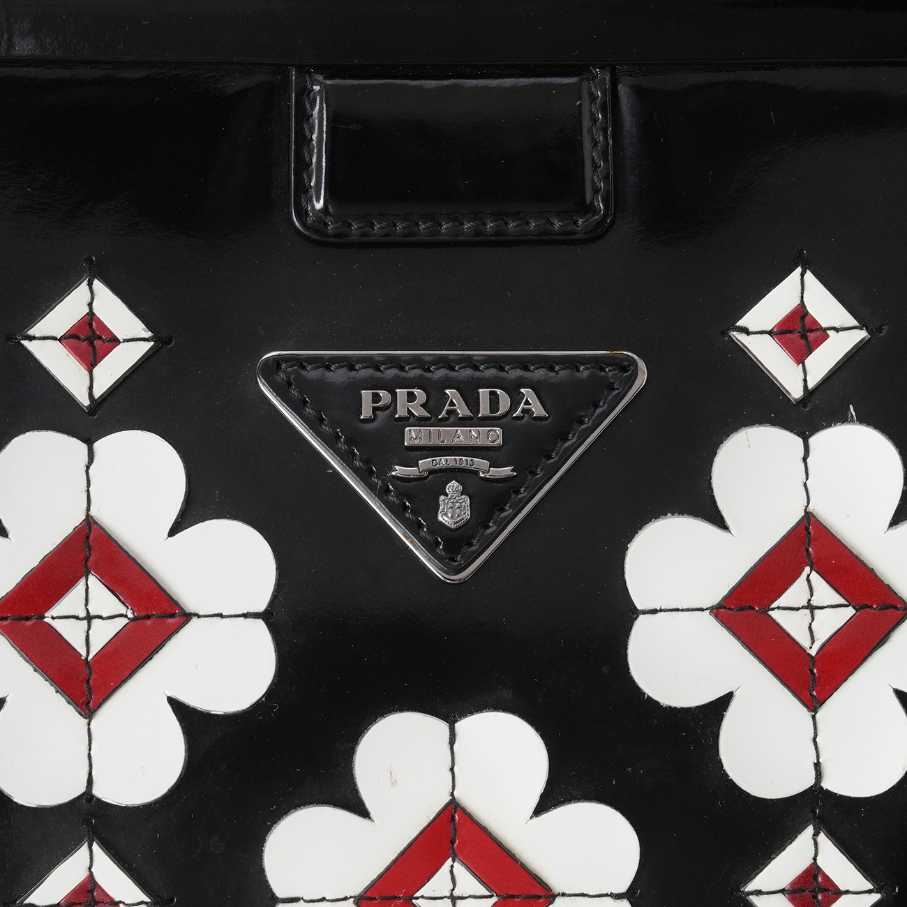 PRADA(USED)프라다 플라워 패턴 토트백