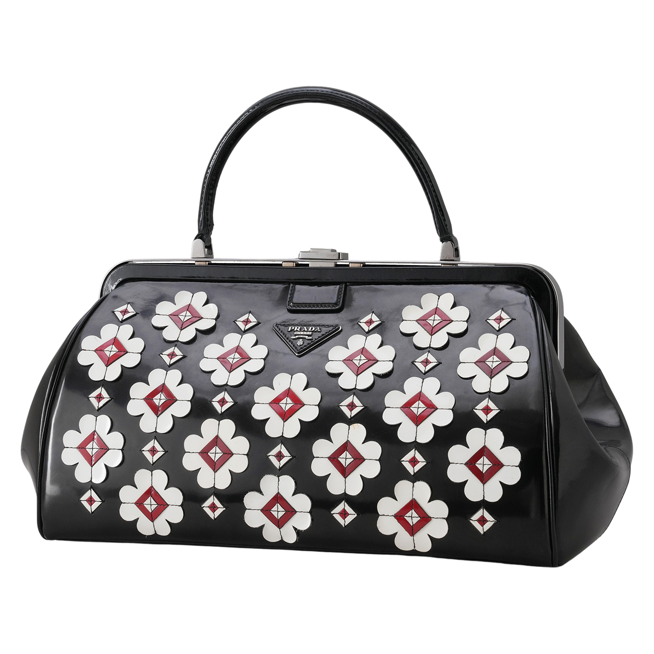 PRADA(USED)프라다 플라워 패턴 토트백