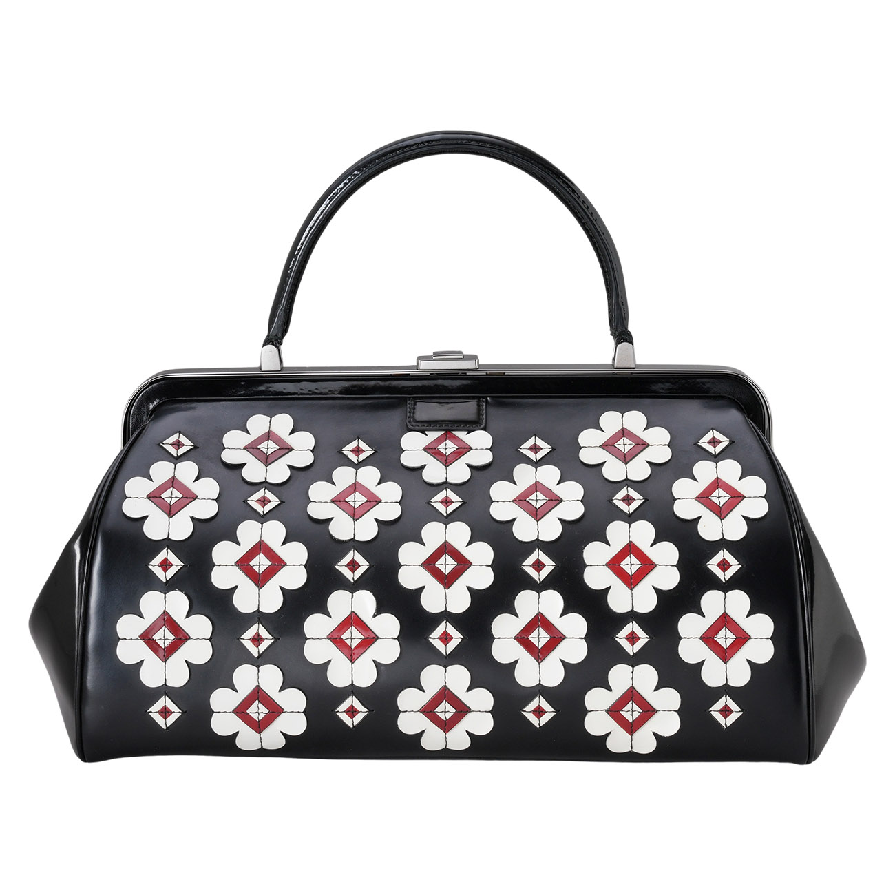 PRADA(USED)프라다 플라워 패턴 토트백
