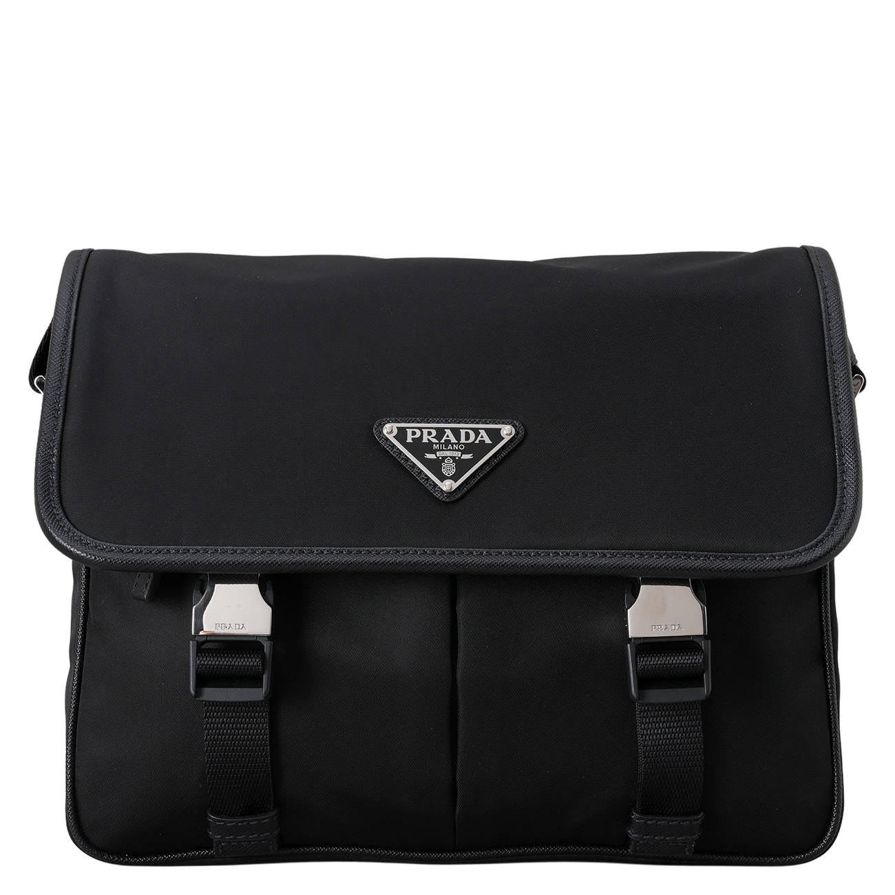 PRADA(USED)프라다 2VD769 리나일론 및 레더 숄더백