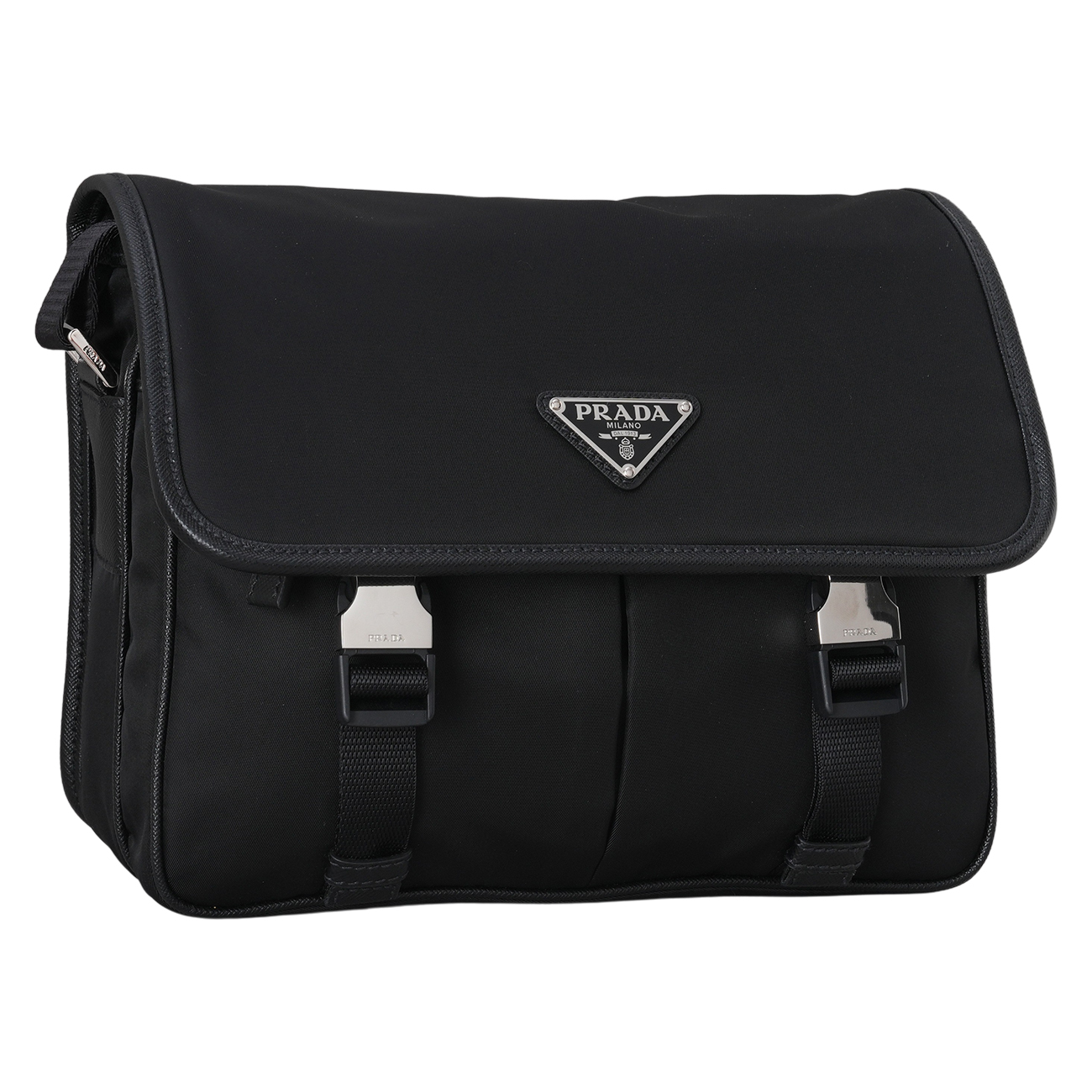 PRADA(USED)프라다 2VD769 리나일론 및 레더 숄더백