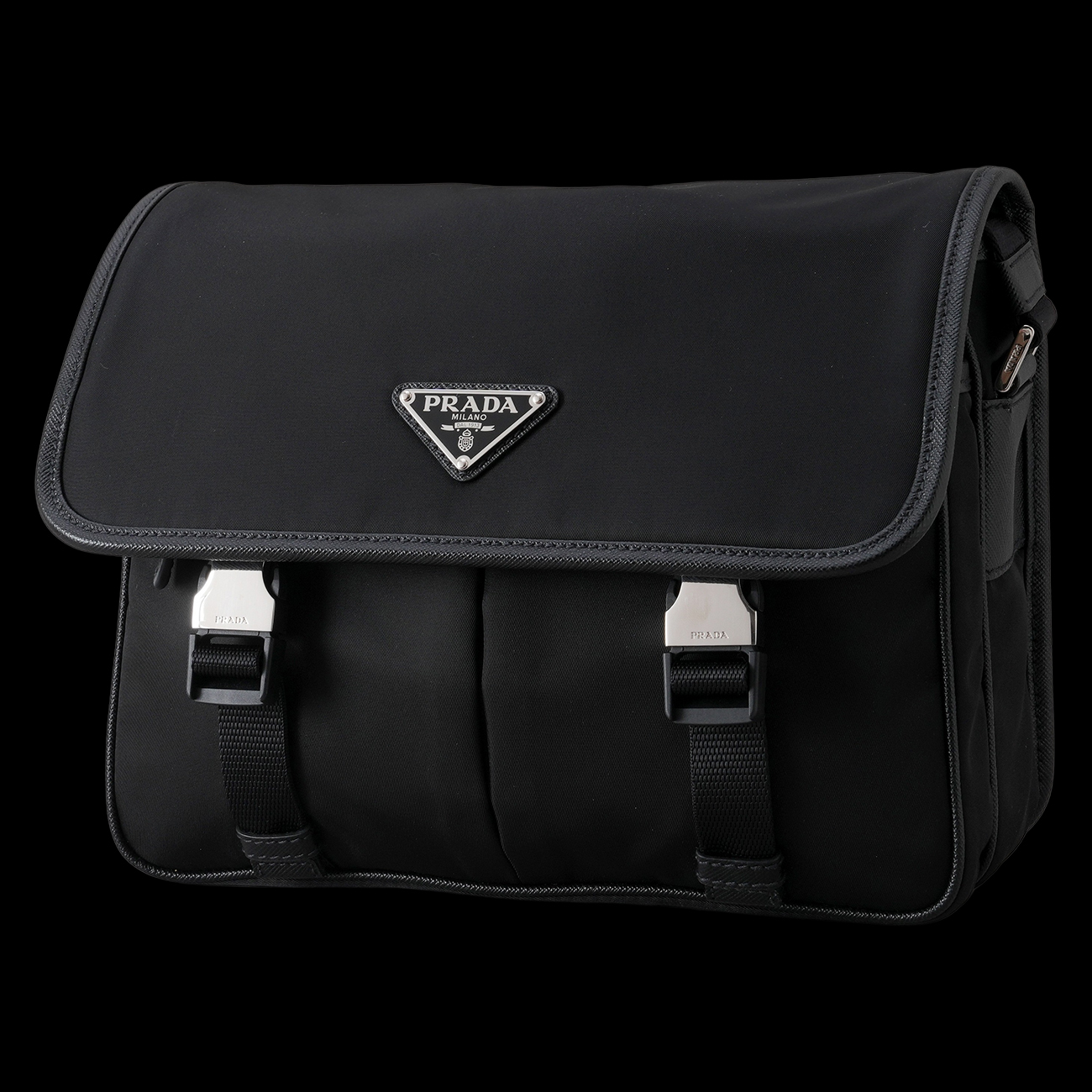 PRADA(USED)프라다 2VD769 리나일론 및 레더 숄더백