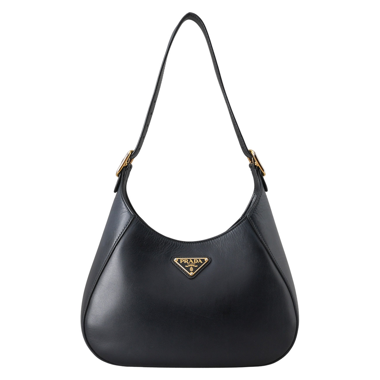 PRADA(USED)프라다 삼각로고 레더 호보백