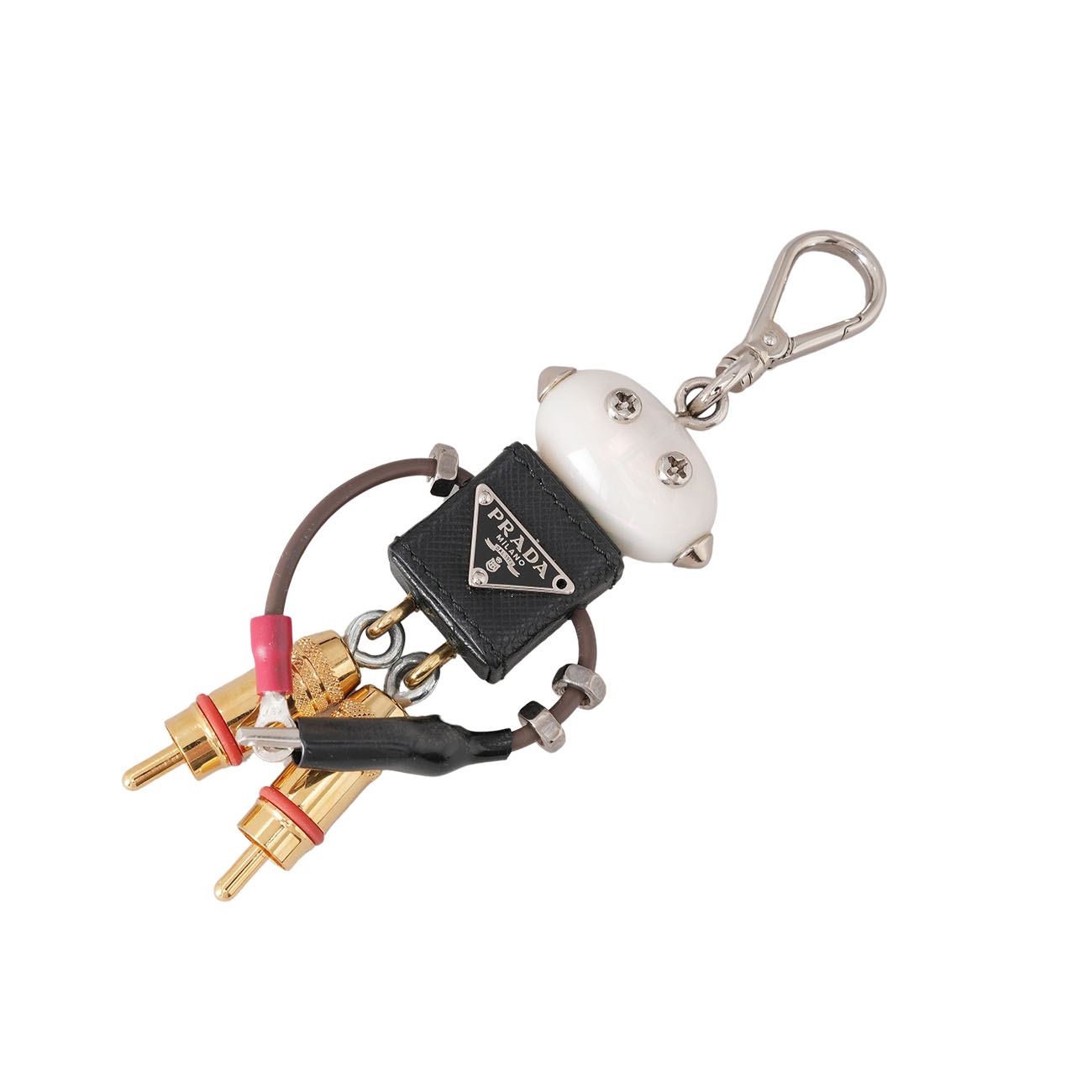 PRADA(USED)프라다 BN2136 사피아노 럭스백 & 프라다 키링