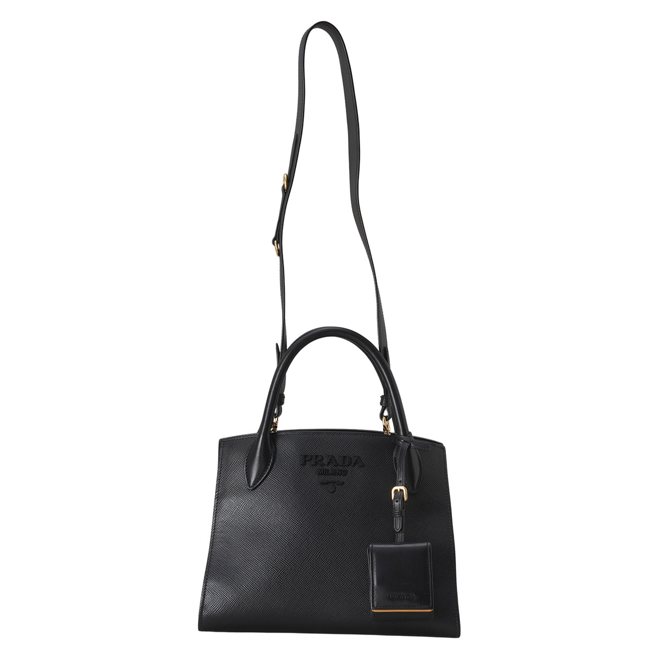 PRADA(USED)프라다 1BPA156 모노크롬 토트백