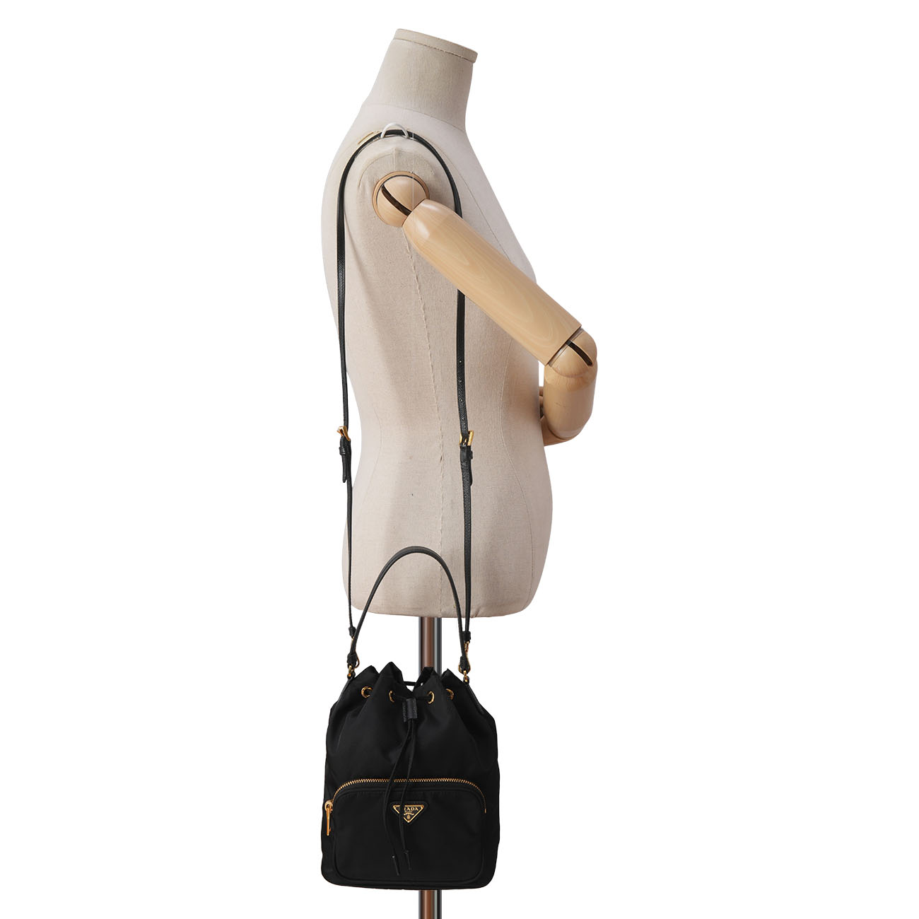 PRADA(USED)프라다 1BH204 리나일론 테수토 버킷백