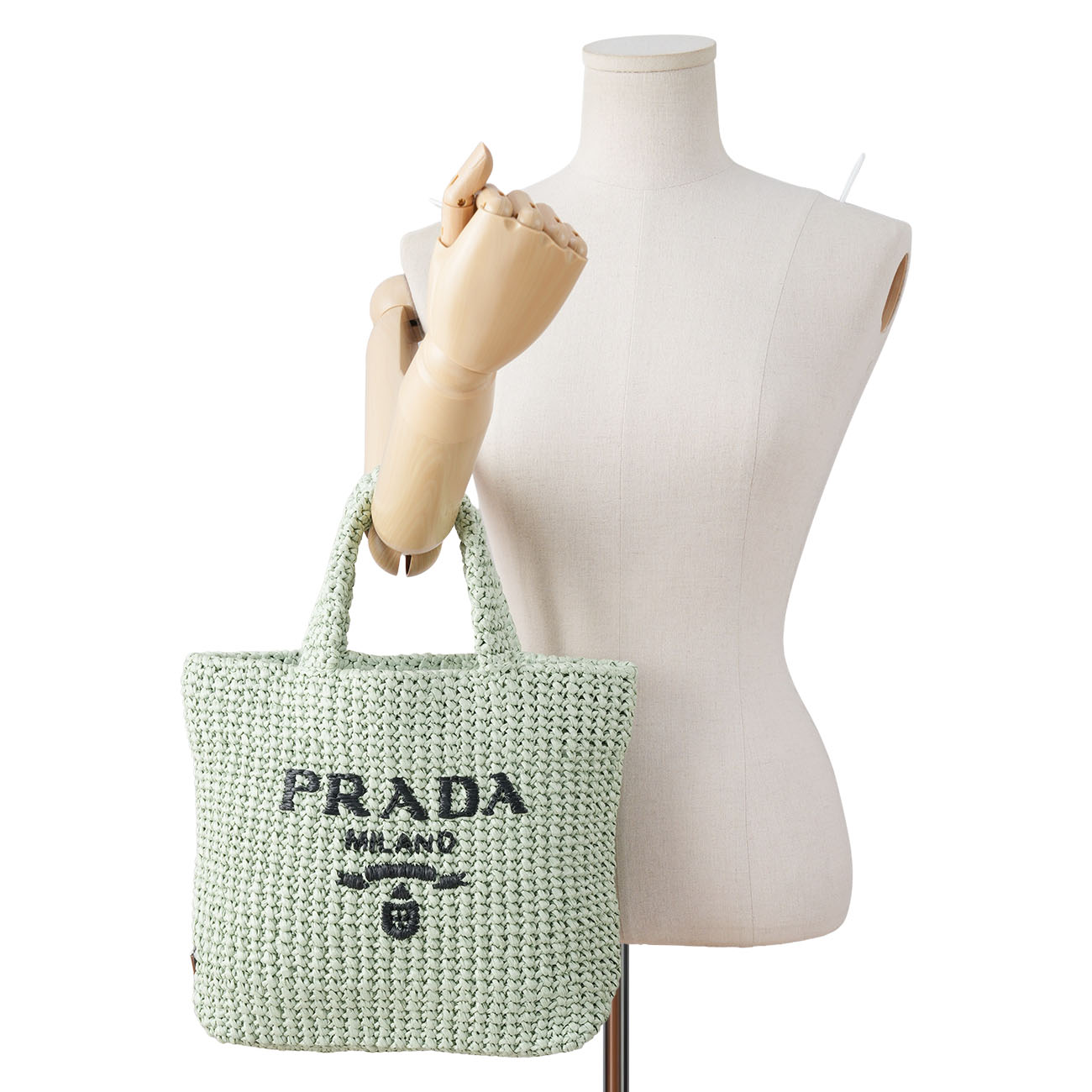 PRADA(USED)프라다 크로셰 토트 백