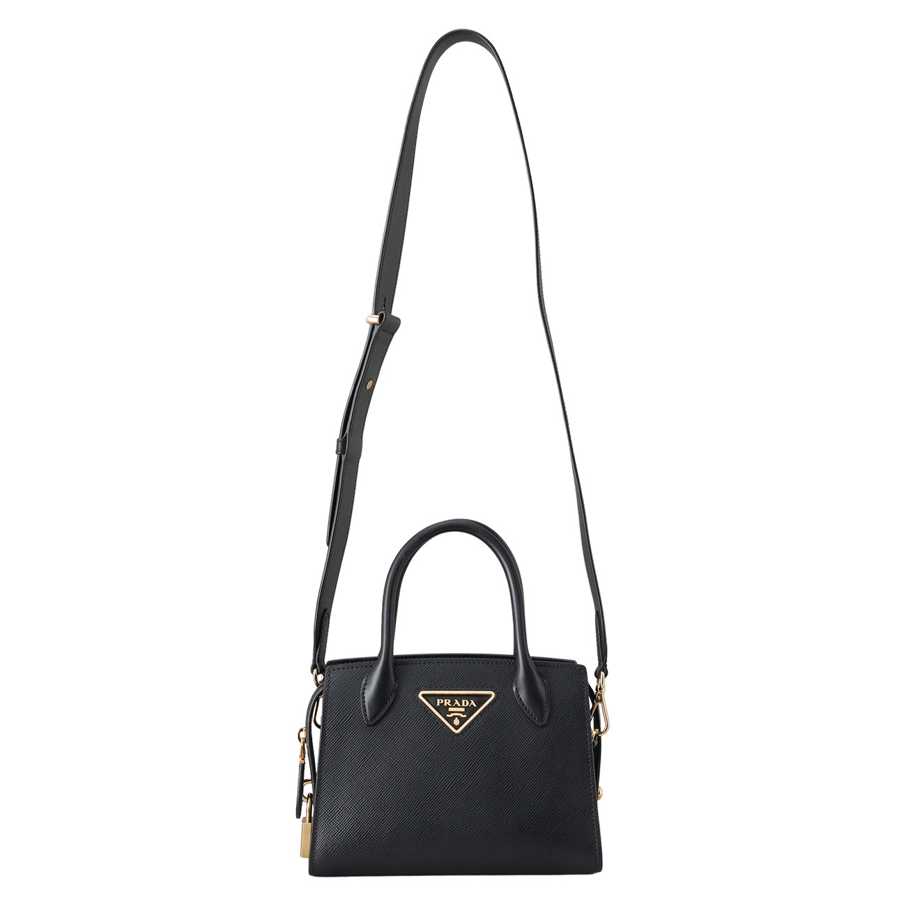 PRADA(USED)프라다 1BA269 사피아노 모노크롬 토트겸 숄더백
