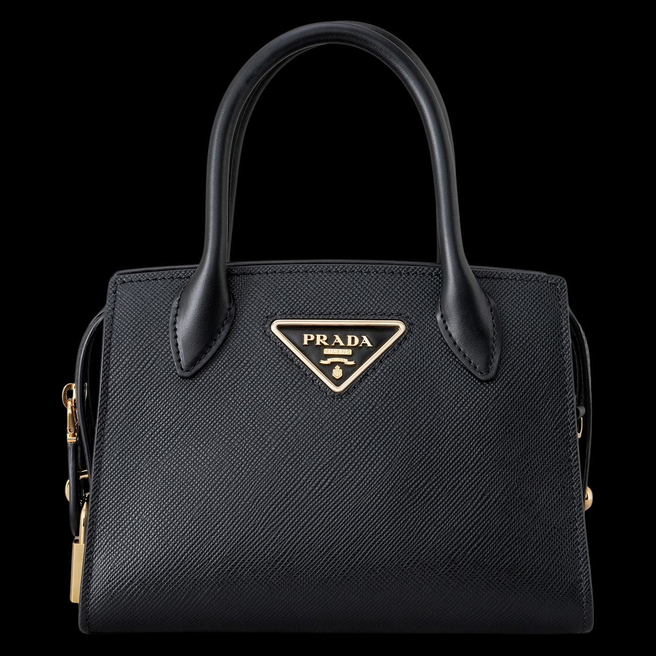 PRADA(USED)프라다 1BA269 사피아노 모노크롬 토트겸 숄더백