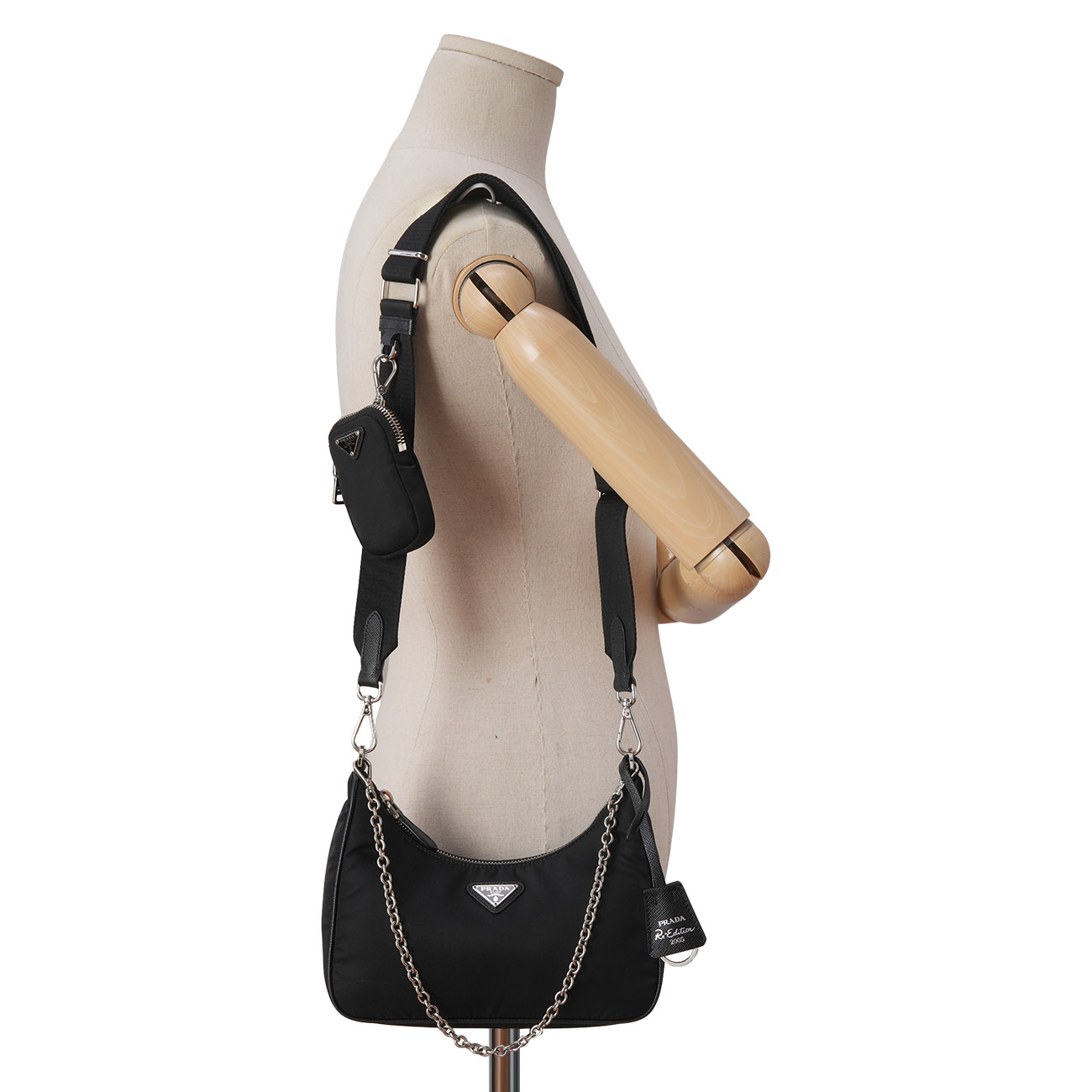 PRADA(USED)프라다 1BH204 리나일론 호보백