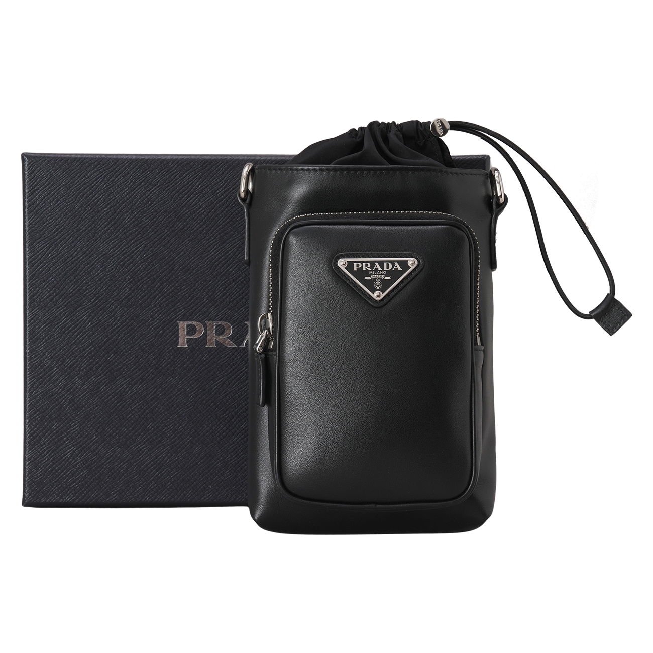 PRADA(USED)프라다 2ZH155 레더 스마트폰 케이스 크로스백