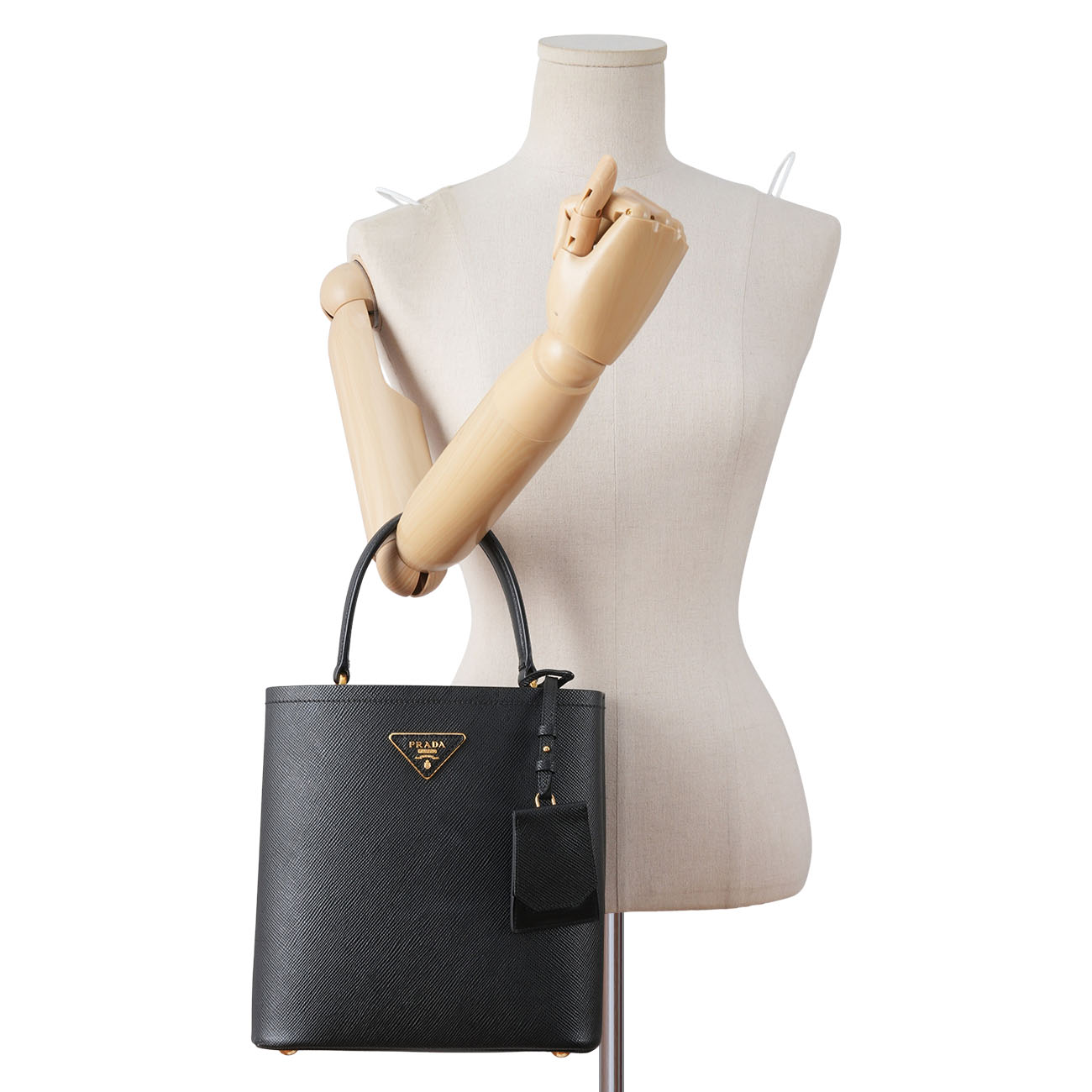 PRADA(USED)프라다 1BA212 사피아노 파니에 토트겸 숄더백