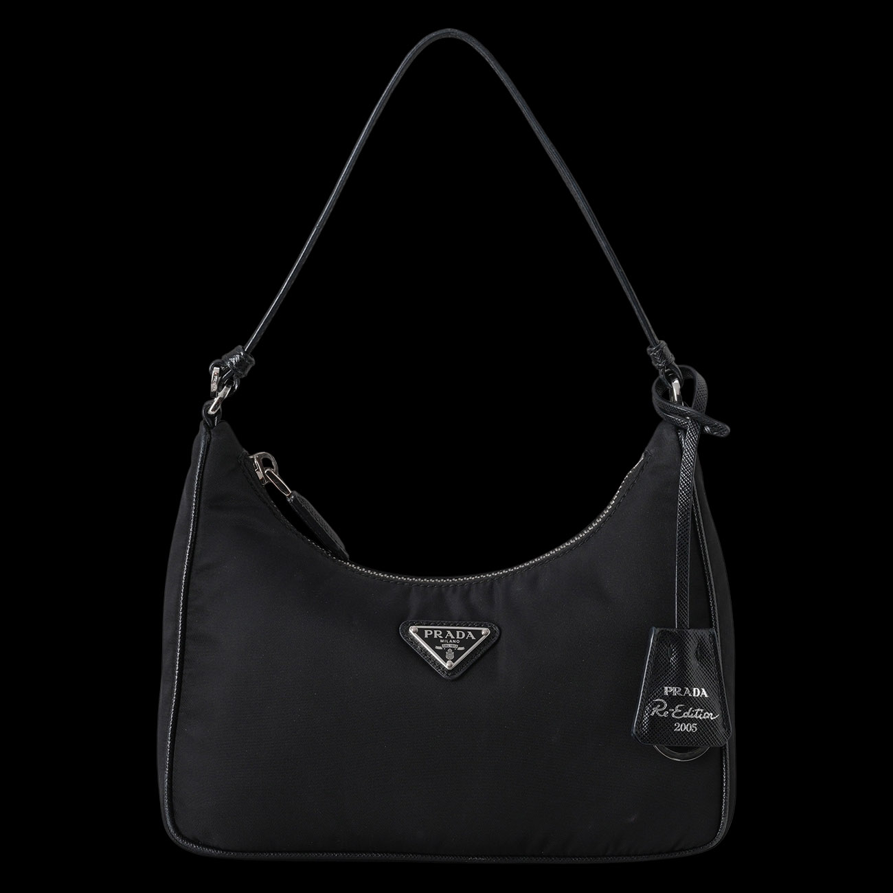 PRADA(USED)프라다 1N204M 리나일론 미니 호보백