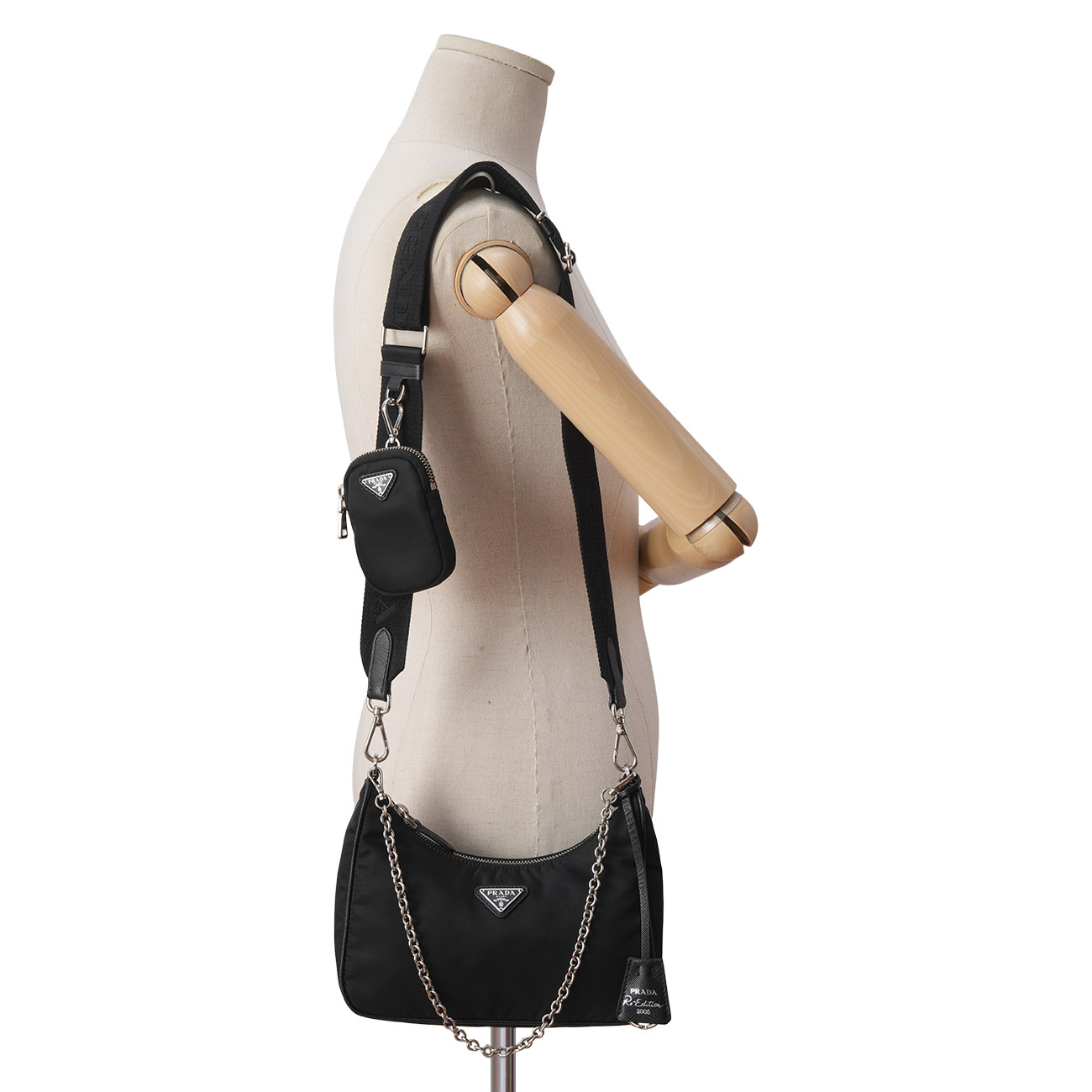 PRADA(USED)프라다 1BH204 리나일론 호보백