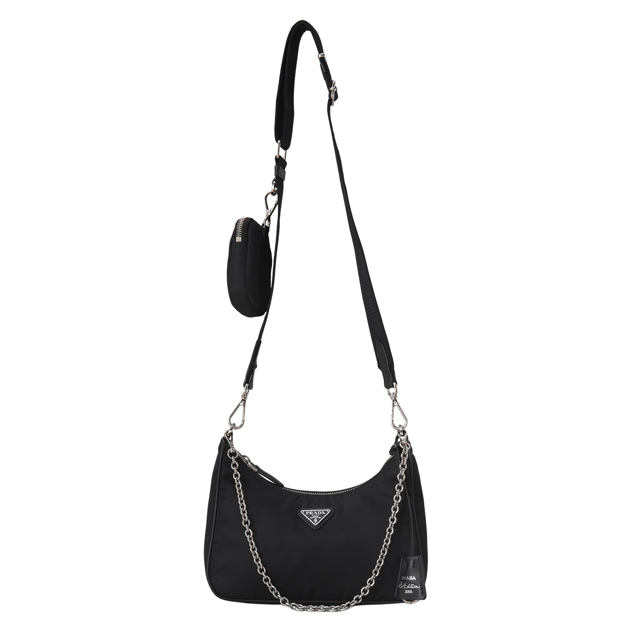 PRADA(USED)프라다 1BH204 리나일론 호보백