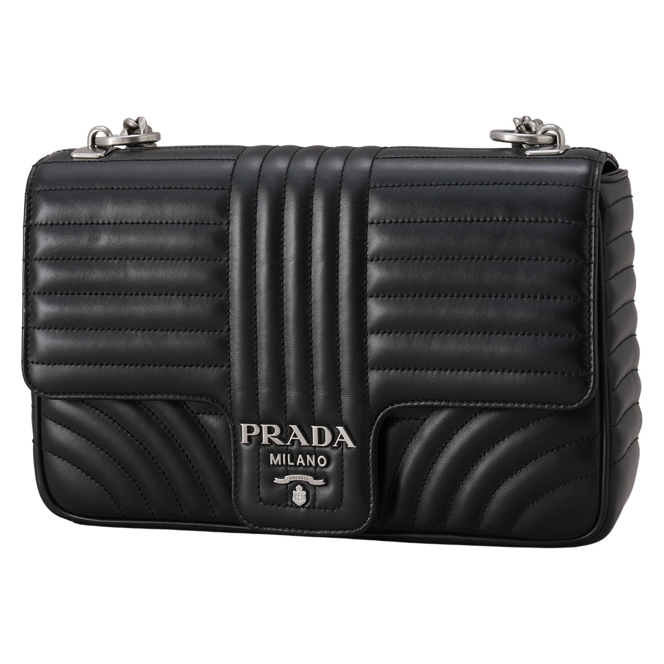 PRADA(USED)프라다 1BD135 다이아그램 체인 숄더백