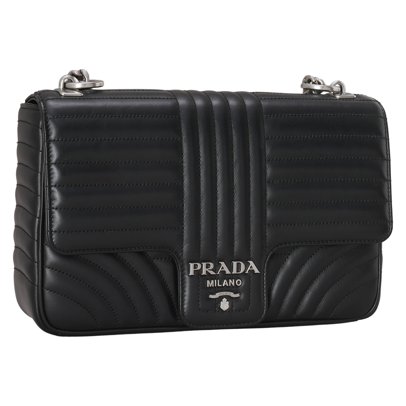 PRADA(USED)프라다 1BD135 다이아그램 체인 숄더백