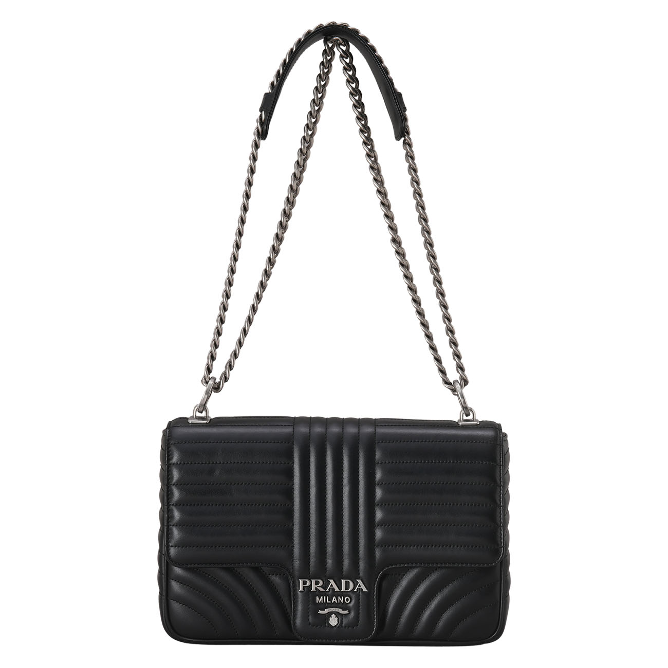 PRADA(USED)프라다 1BD135 다이아그램 체인 숄더백