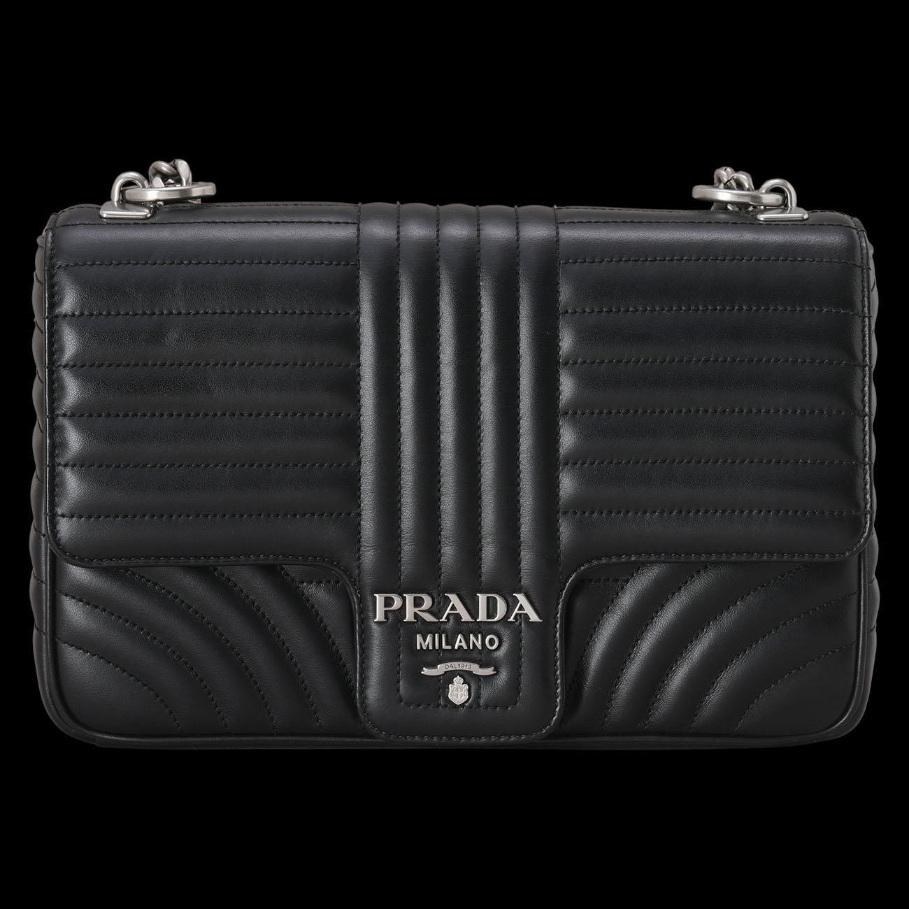 PRADA(USED)프라다 1BD135 다이아그램 체인 숄더백
