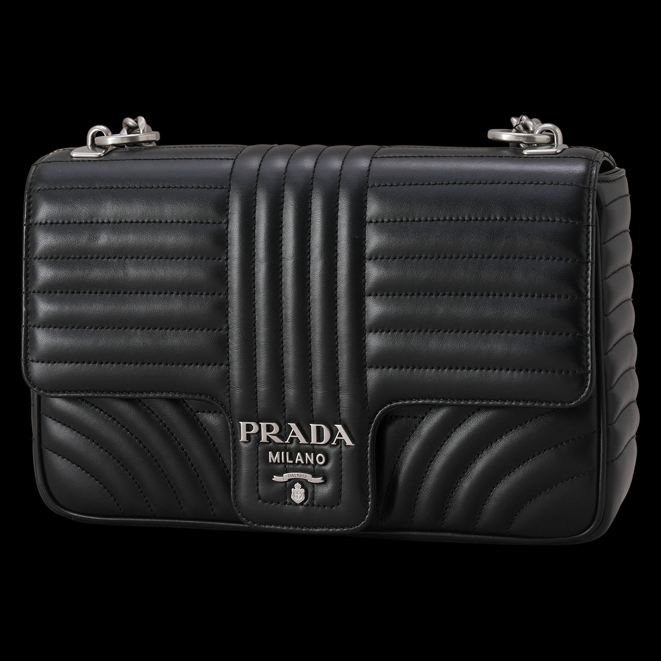 PRADA(USED)프라다 1BD135 다이아그램 체인 숄더백