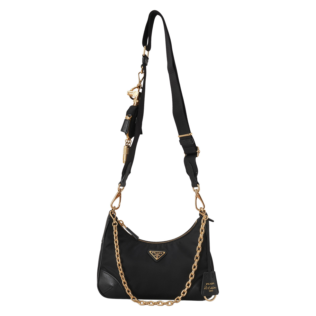 PRADA(USED)프라다 리에디션 2005 리나일론 사피아노 호보백