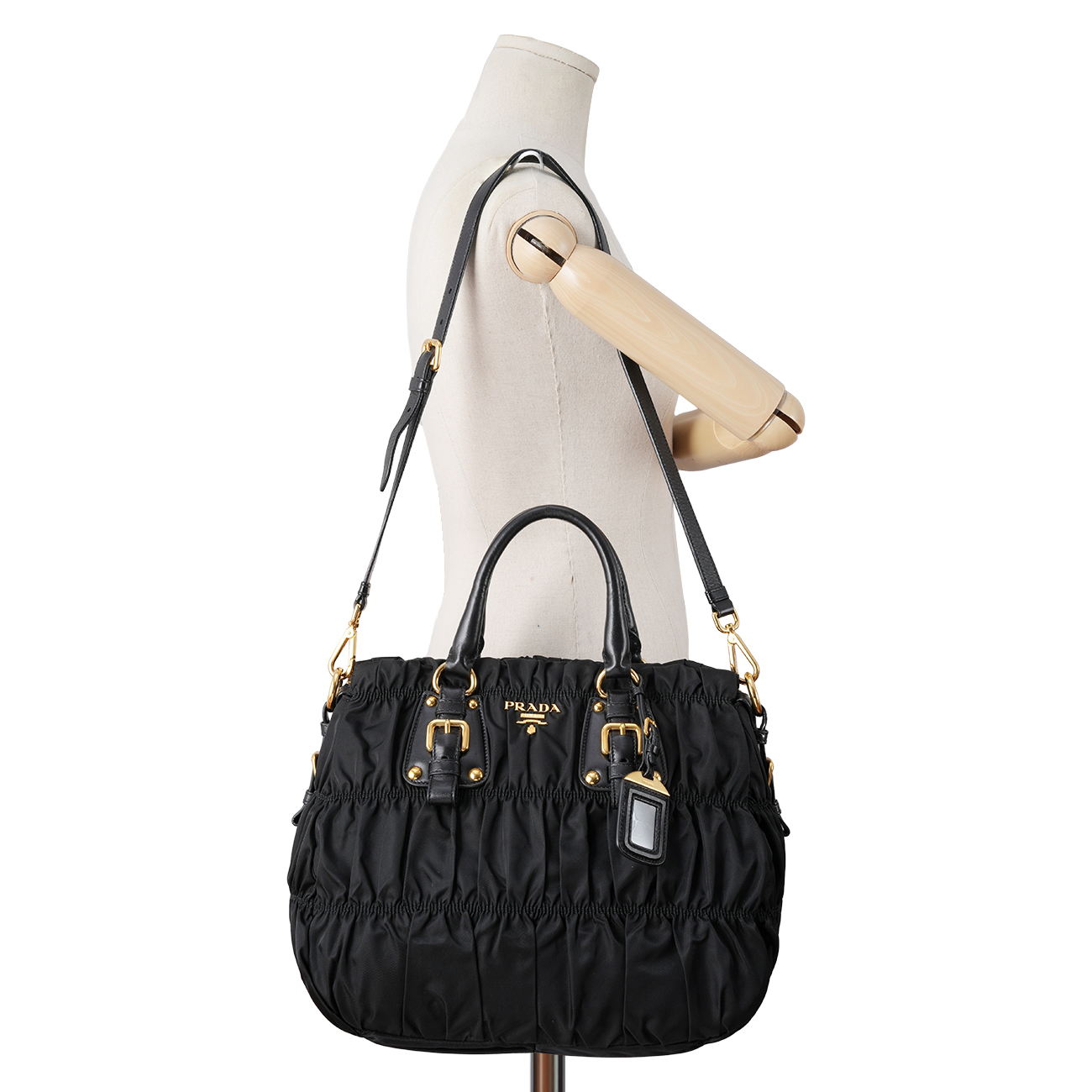 PRADA(USED)프라다 고프레 토트겸 숄더백