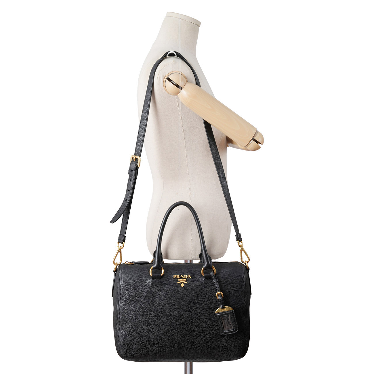 PRADA(USED)프라다 1BB023 비텔로 피닉스 보스턴 토트백