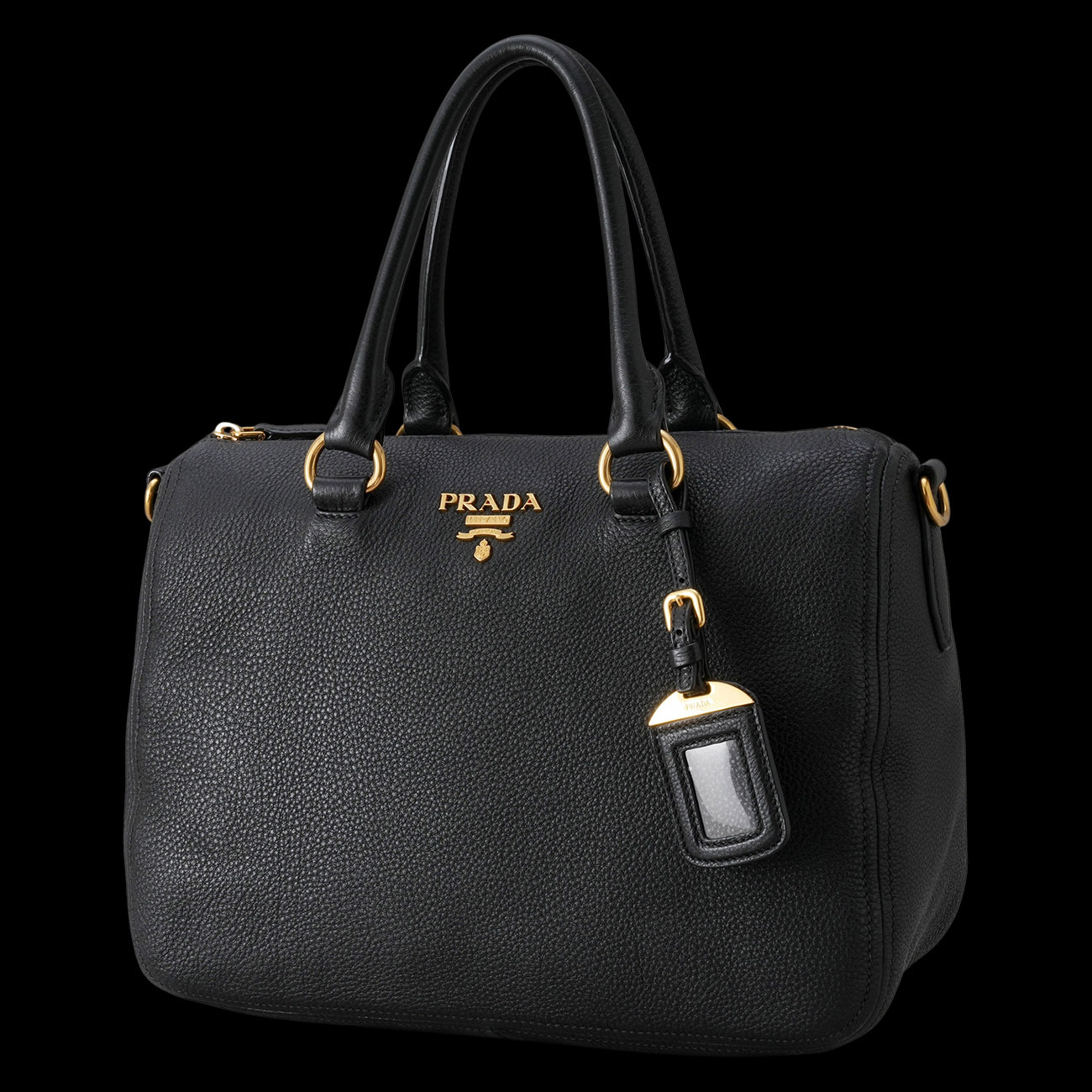 PRADA(USED)프라다 1BB023 비텔로 피닉스 보스턴 토트백