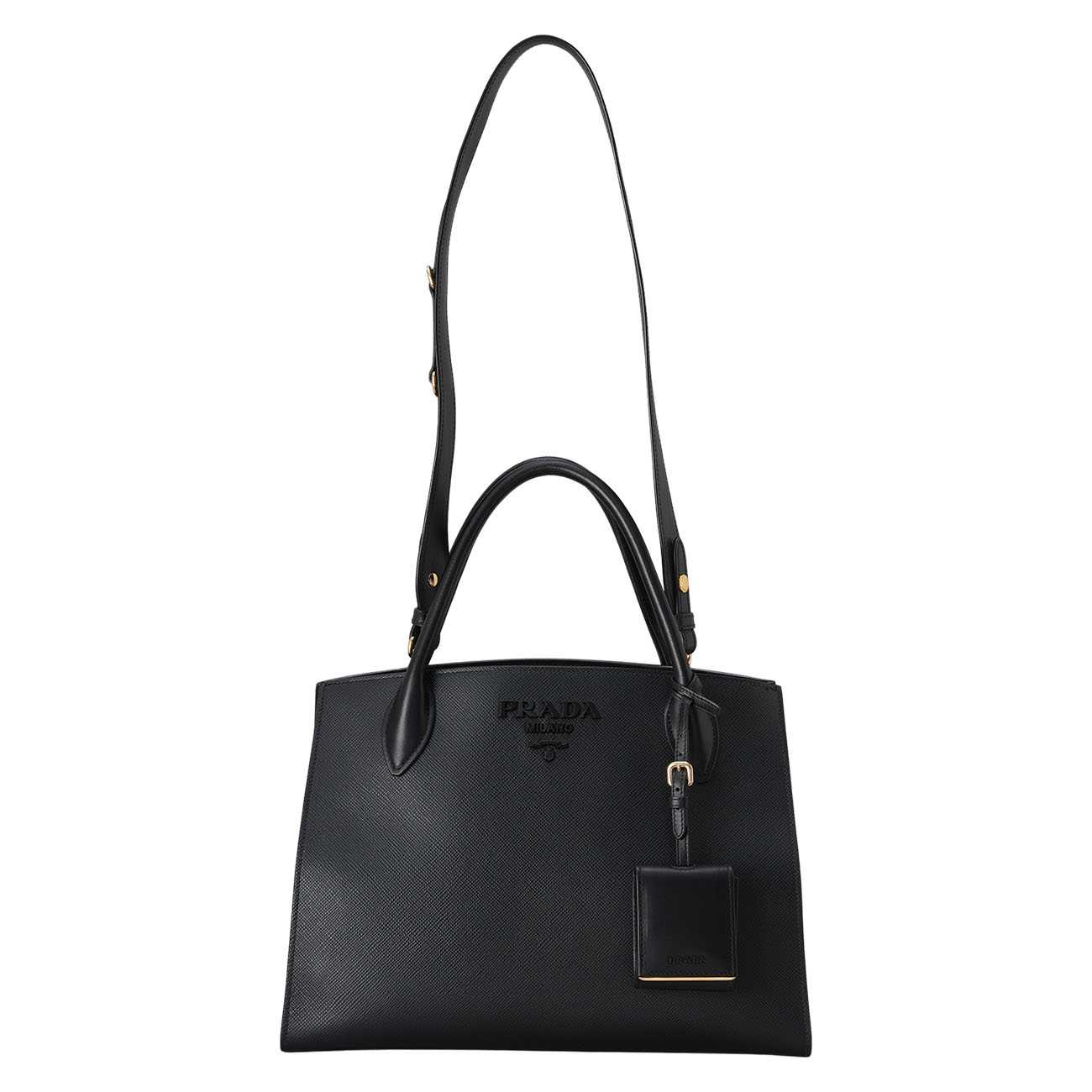 PRADA(USED)프라다 사피아노 모노크롬 토트겸 숄더백