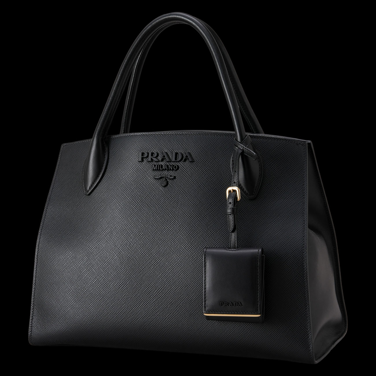 PRADA(USED)프라다 사피아노 모노크롬 토트겸 숄더백