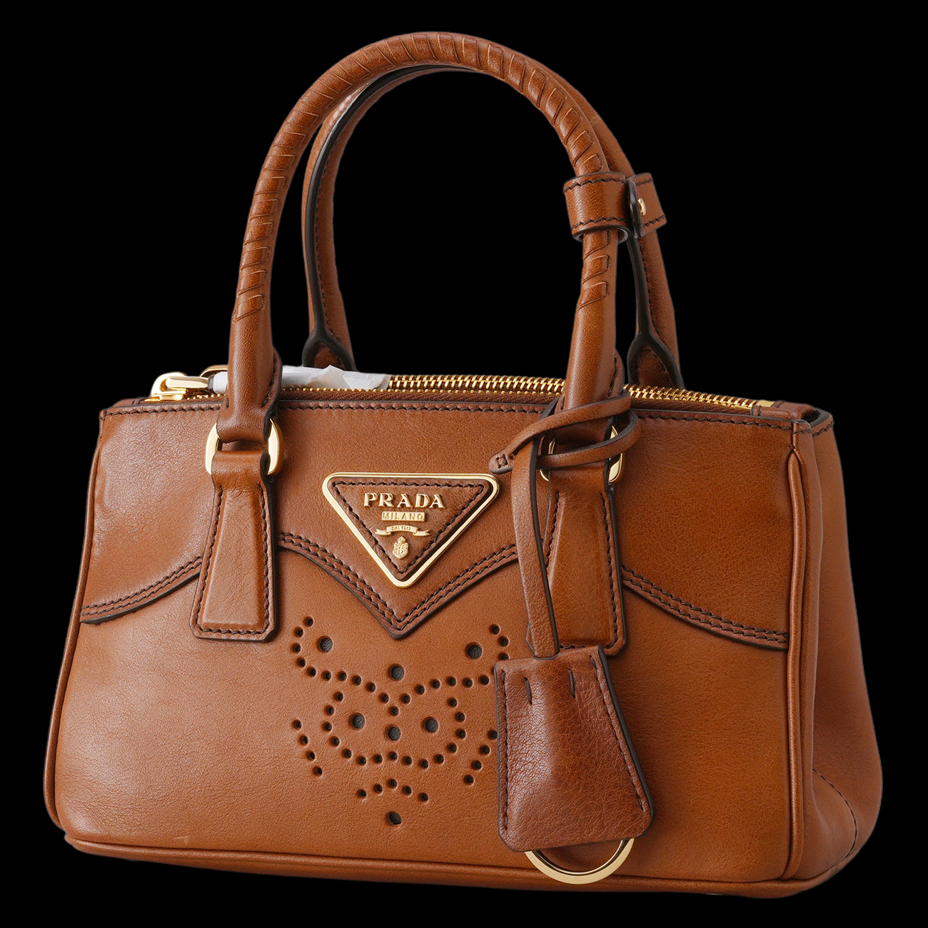 PRADA(USED)프라다 1BA916 시즌 갤러리아 가죽 미니백