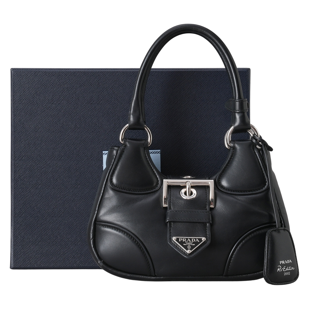 PRADA(USED)프라다 1BA381 나파 패딩 문 백