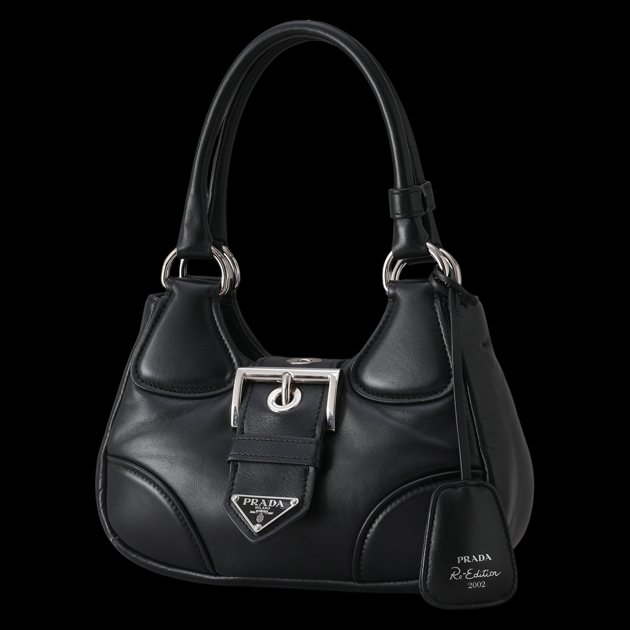 PRADA(USED)프라다 1BA381 나파 패딩 문 백