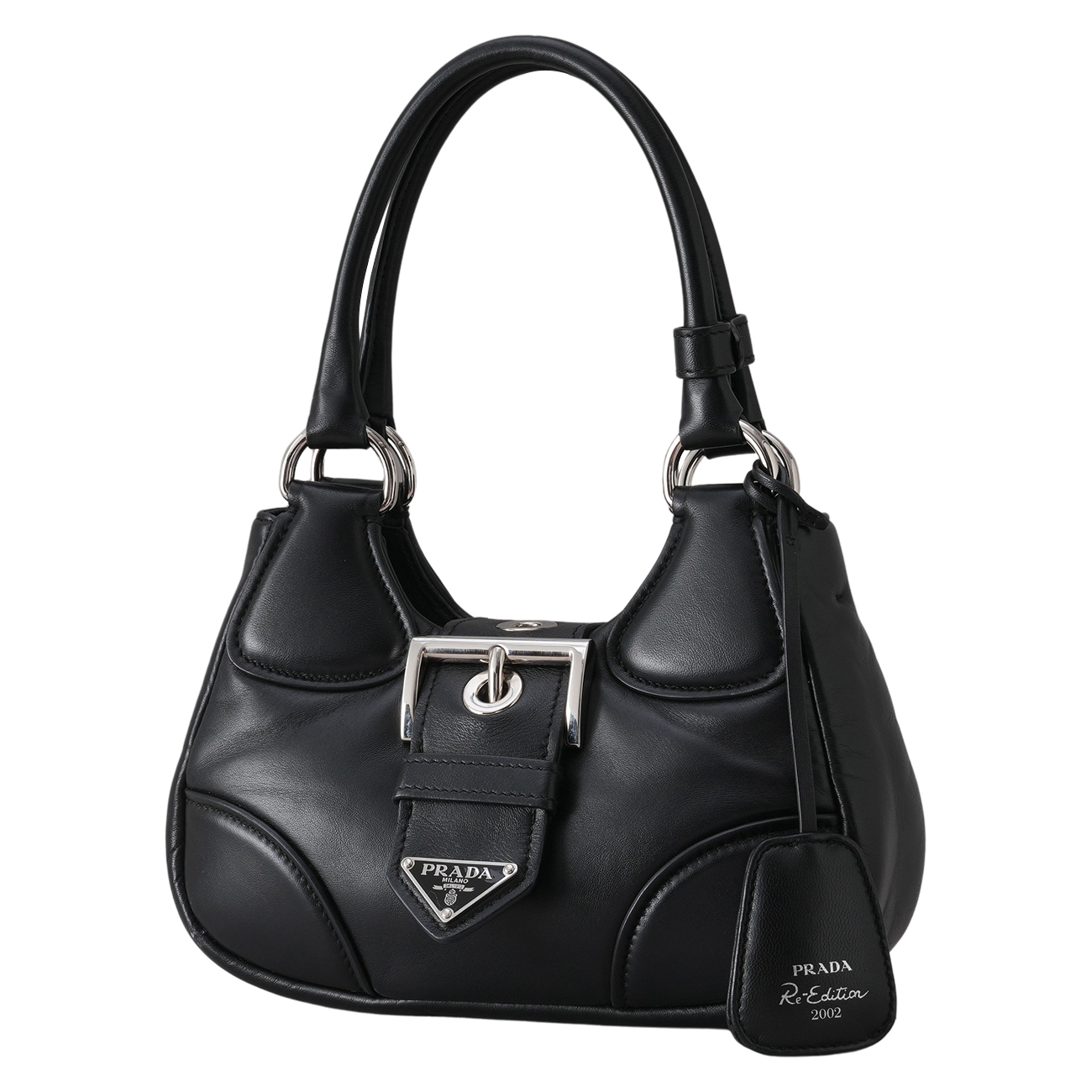 PRADA(USED)프라다 1BA381 나파 패딩 문 백