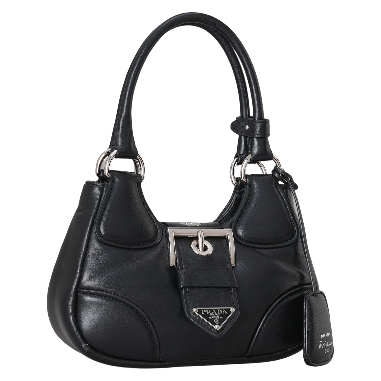 PRADA(USED)프라다 1BA381 나파 패딩 문 백