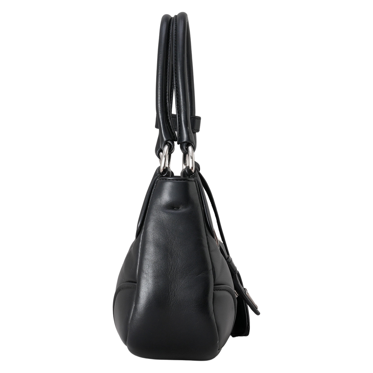 PRADA(USED)프라다 1BA381 나파 패딩 문 백