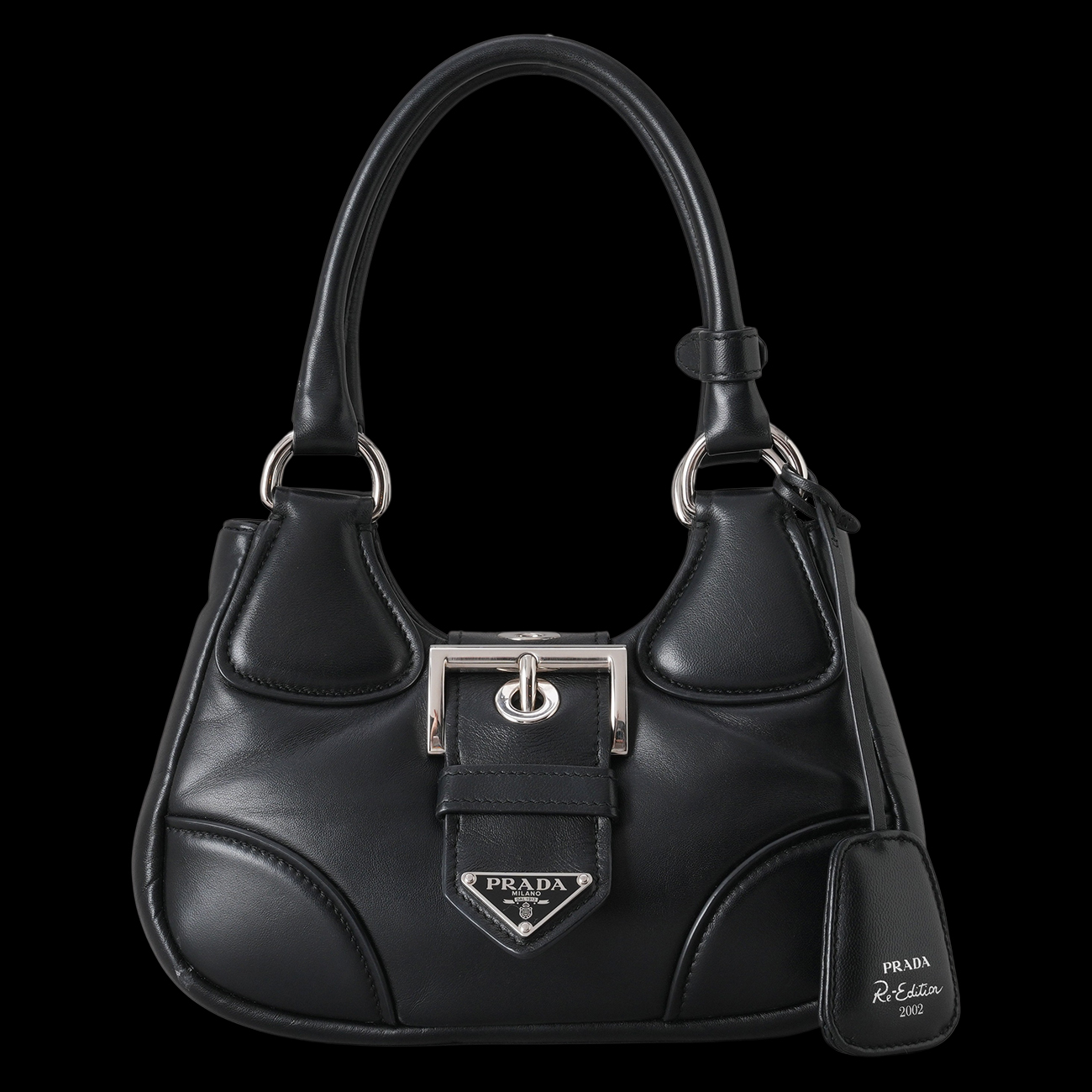 PRADA(USED)프라다 1BA381 나파 패딩 문 백