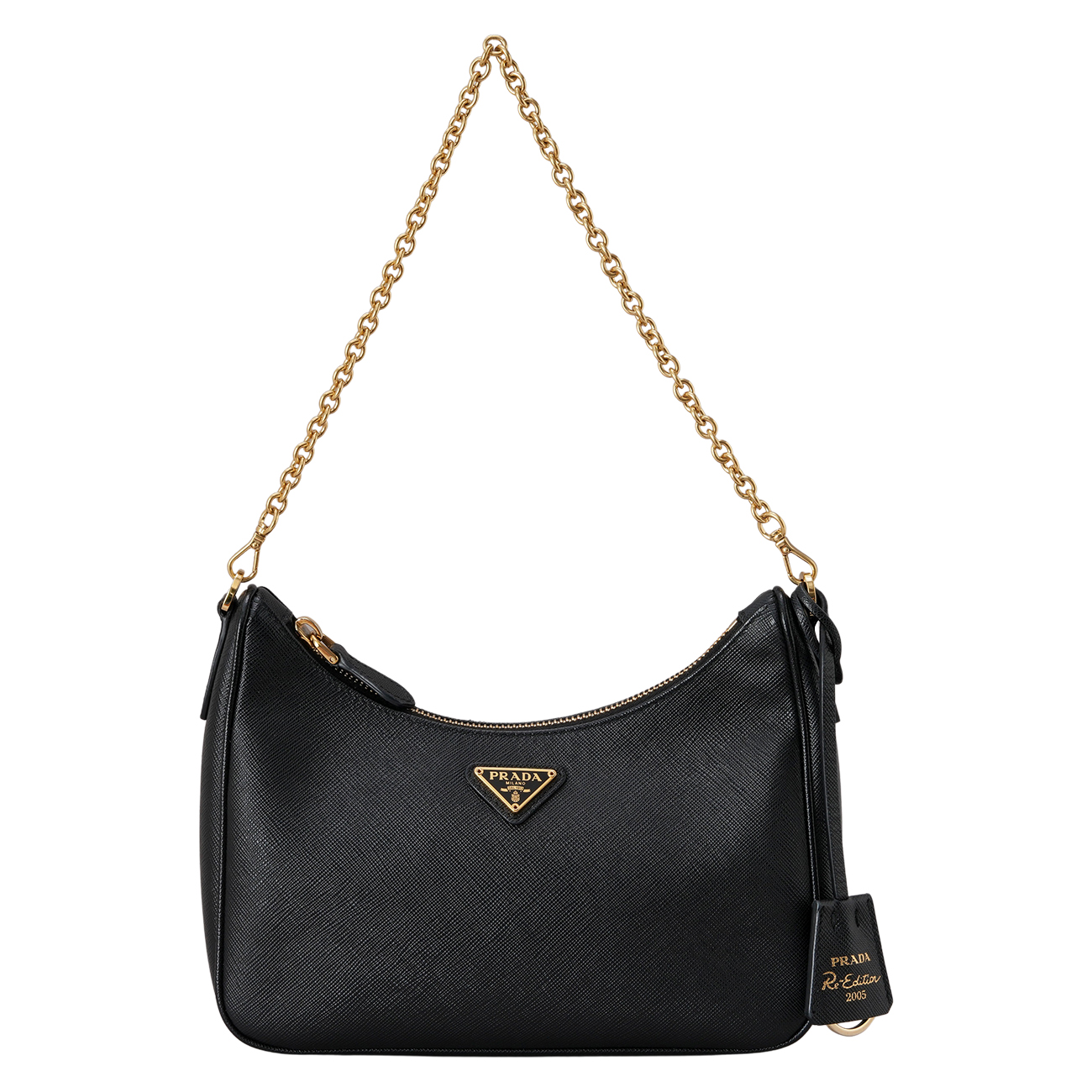 PRADA(USED)프라다 1BH204 사피아노 체인 호보백