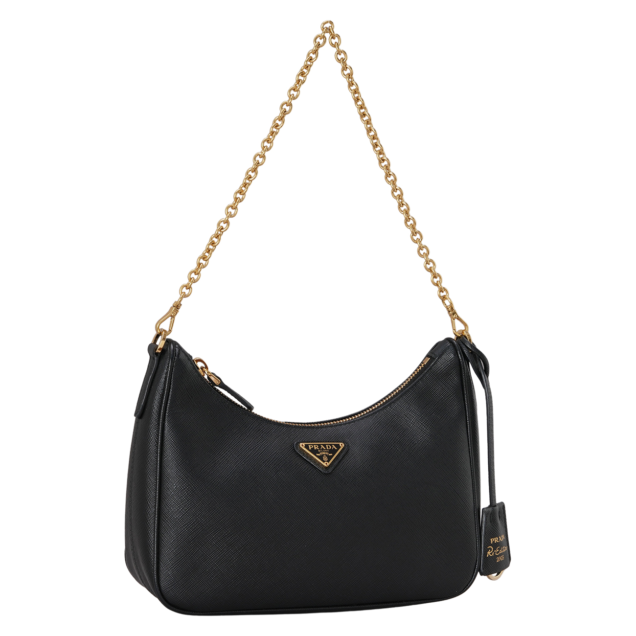PRADA(USED)프라다 1BH204 사피아노 체인 호보백