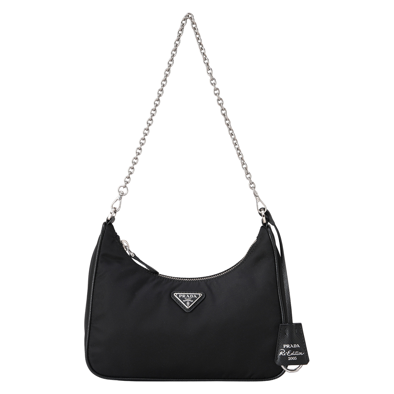 PRADA(USED)프라다 1BH204 리나일론 테수토 체인 호보백