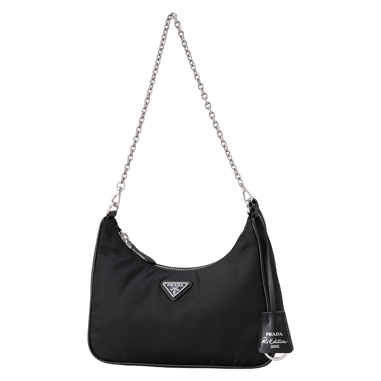 PRADA(USED)프라다 1BH204 리나일론 테수토 체인 호보백